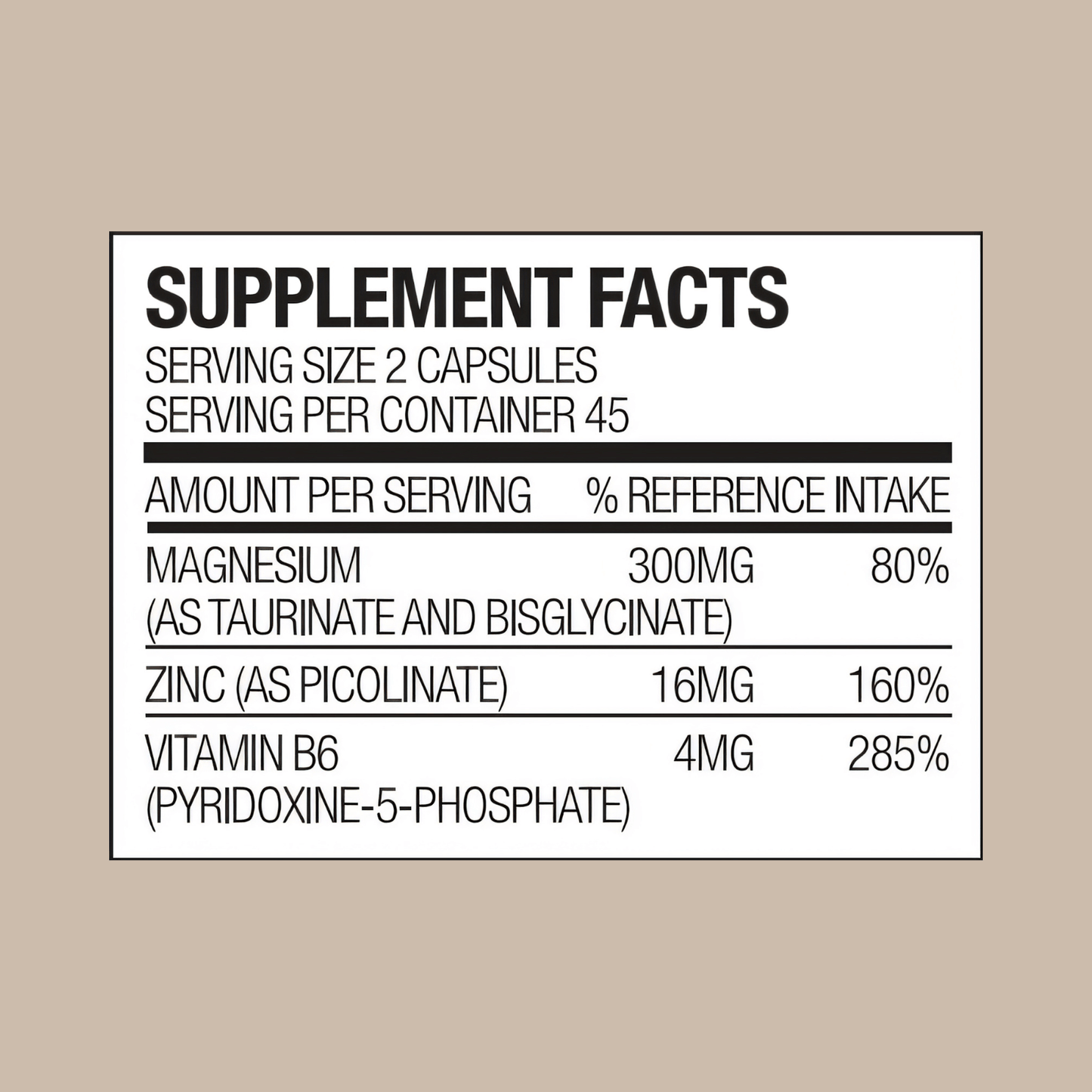 Magnesium, zink & vitamine B6 Capsules: Spierherstel en slaapondersteuning