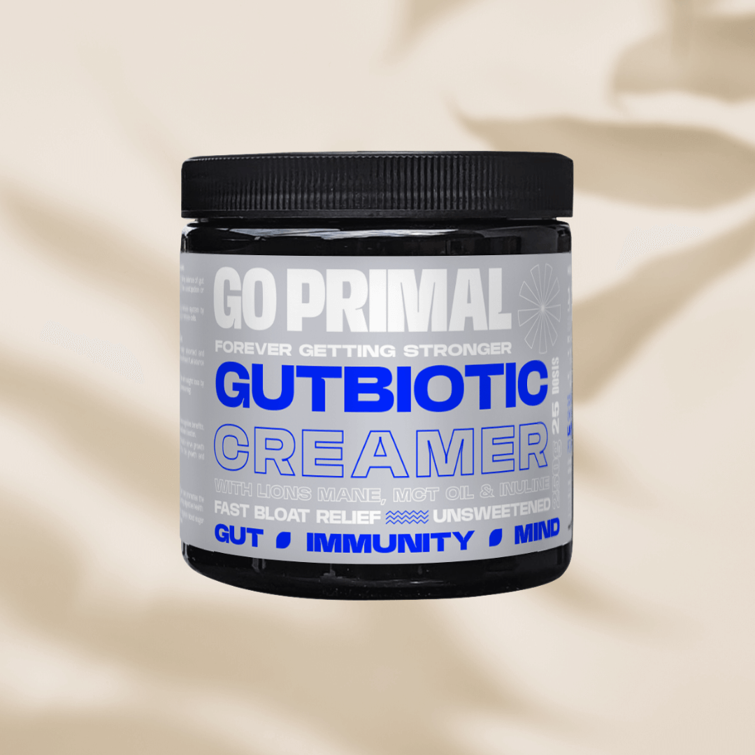 Pro and Prebiotic Creamer Gutbiotic: Digestive &amp; Immune System Support Powder